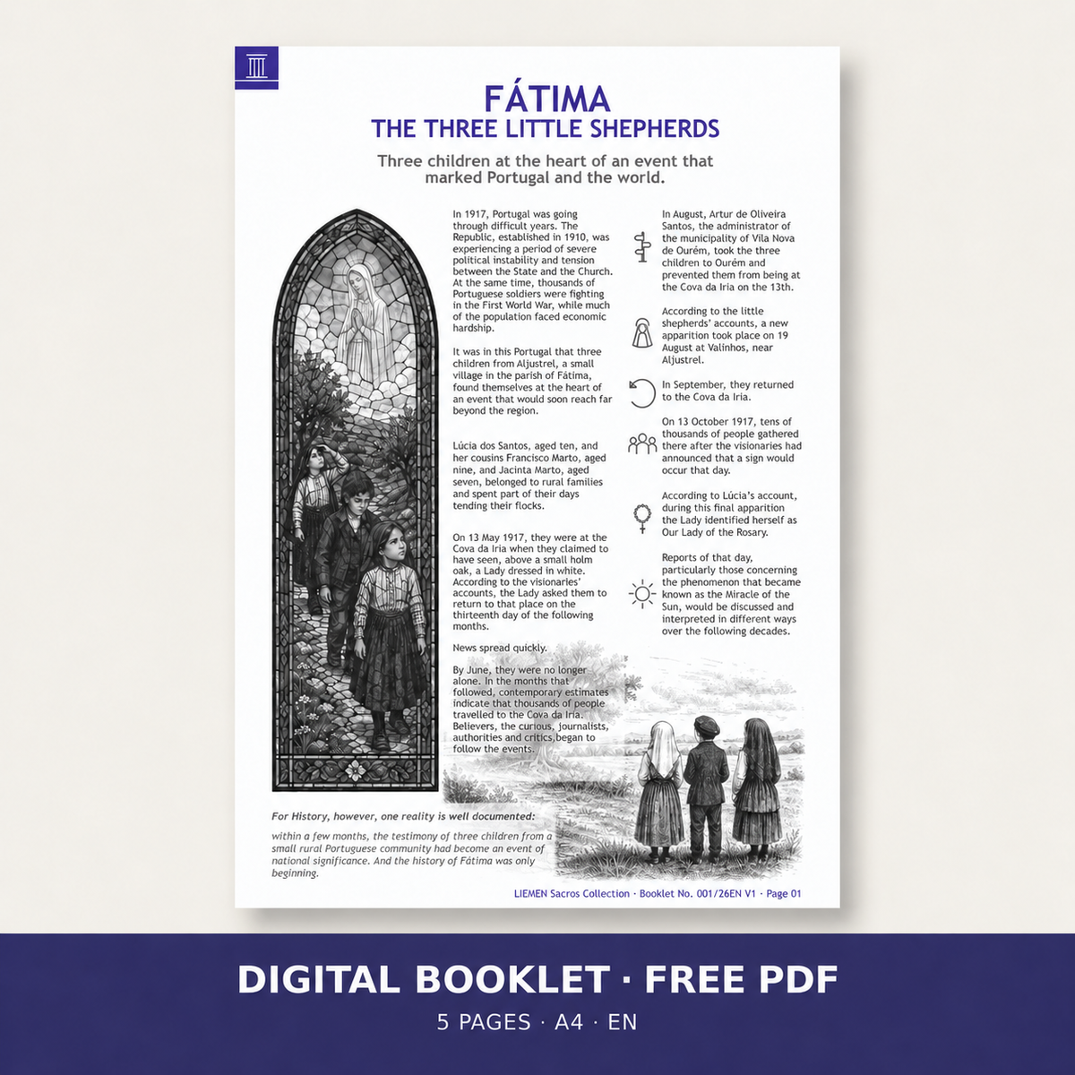 Caderno 001 — Fátima: Os Três Pastorinhos | PDF gratuito