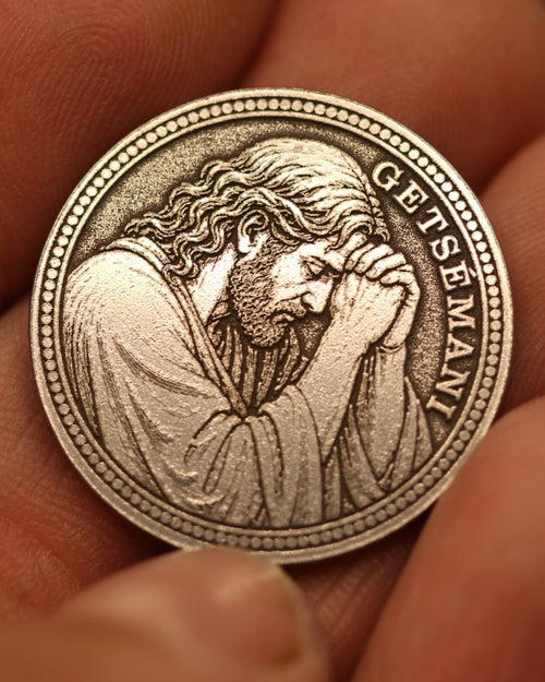 Moeda Denário de Getsémani – Medalha Cristã | Presente Religioso Único